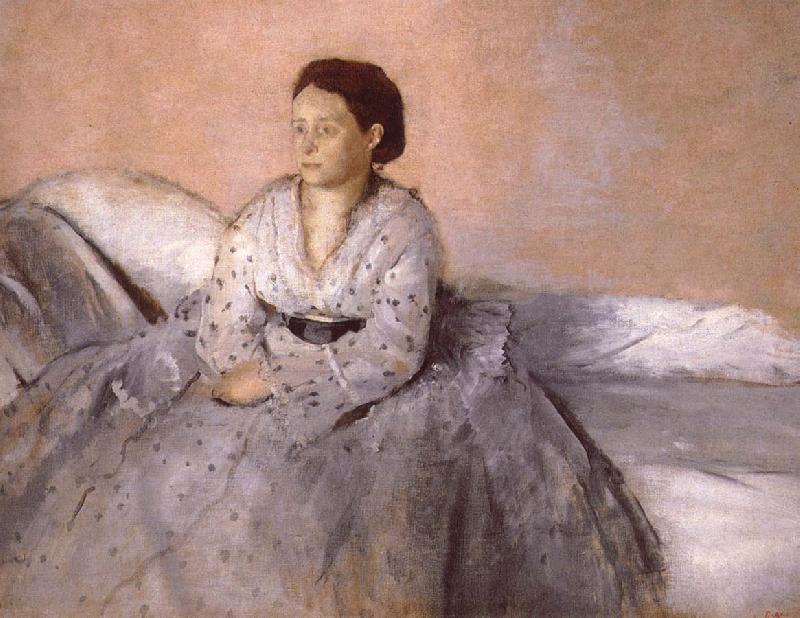 Edgar Degas Madame Rene de Gas oil painting image